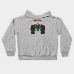 Offroad 4x4 Tractor Truck Cartoon Kids Hoodie